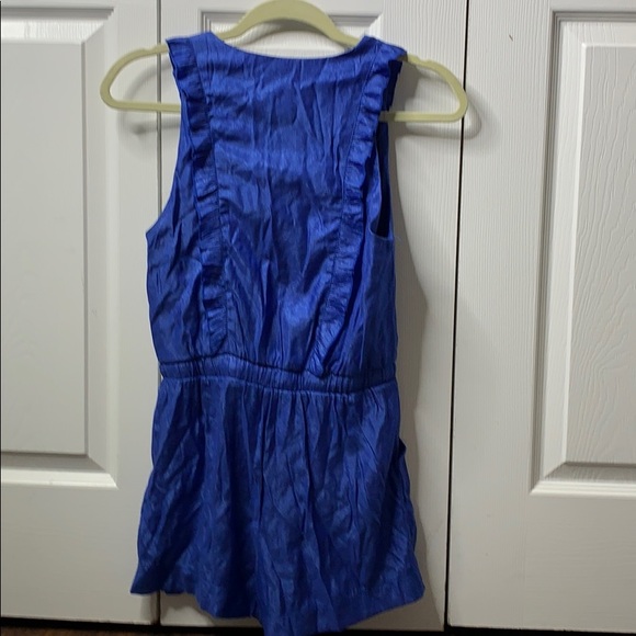 Shiny Cobalt Blue Romper - Picture 2 of 4